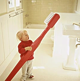 宝宝3岁就应刷牙